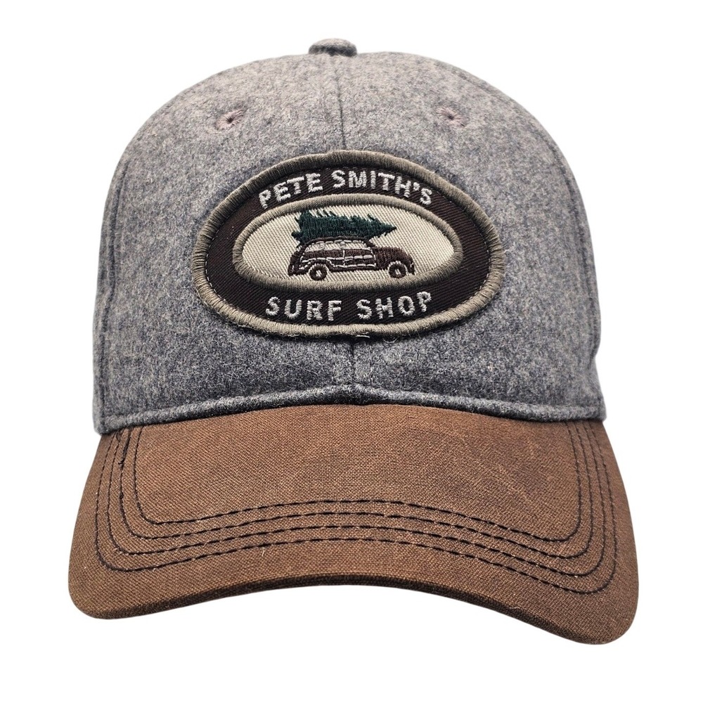 Legacy Pete Smith's Surf Shop Strapback Wool Blend Brown Waxed Brim Ball Cap Hat